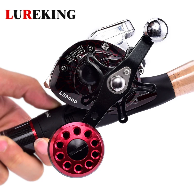 Lureking 3000 Series Waterproof Freshwater Saltwater Feeder Line Counter Fishing Reel