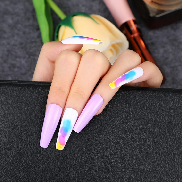 Amazon Hot Deals press on nails almond shape young girl artificial nails