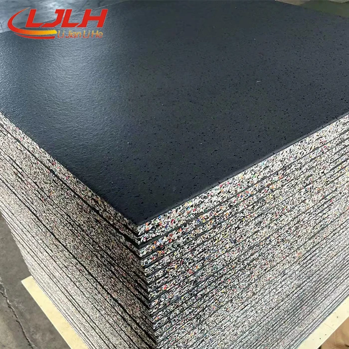 China Manufacture Durable Gym fitness center interlock rubber floor tiles/Soundproof Rubber Underlayment/Rubber Mats