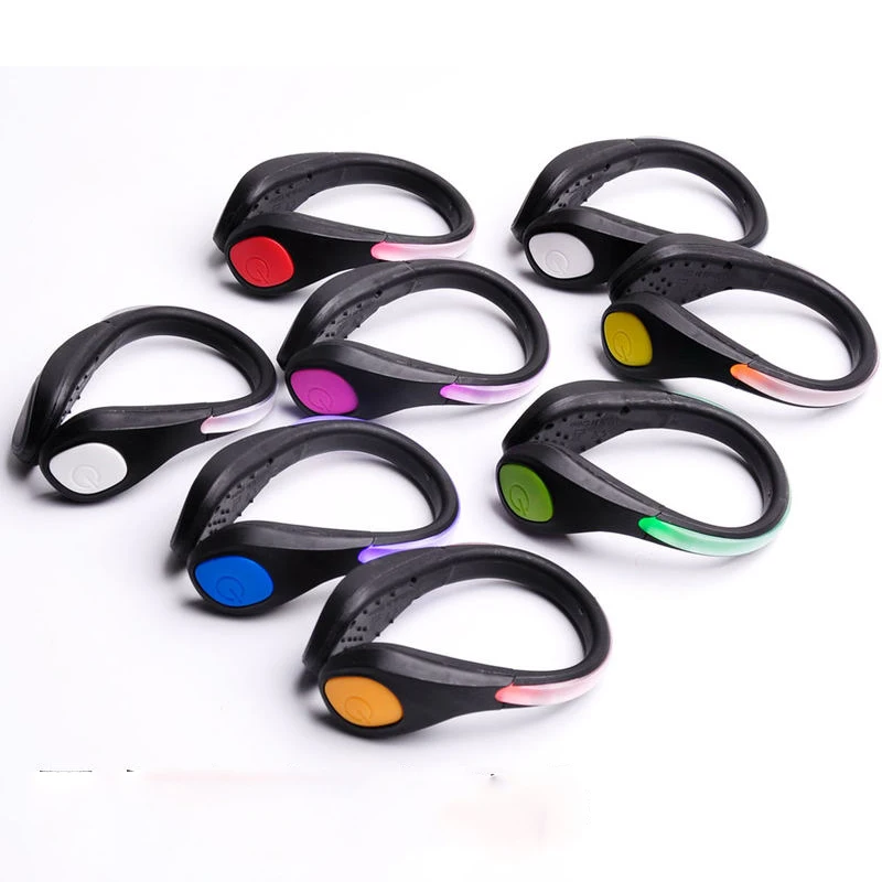 LED Luminous Shoes Clip Outdoor Bicycle LED Luminous Night Running Shoe Safety Clips Cycling Sports Warning Light for Safety