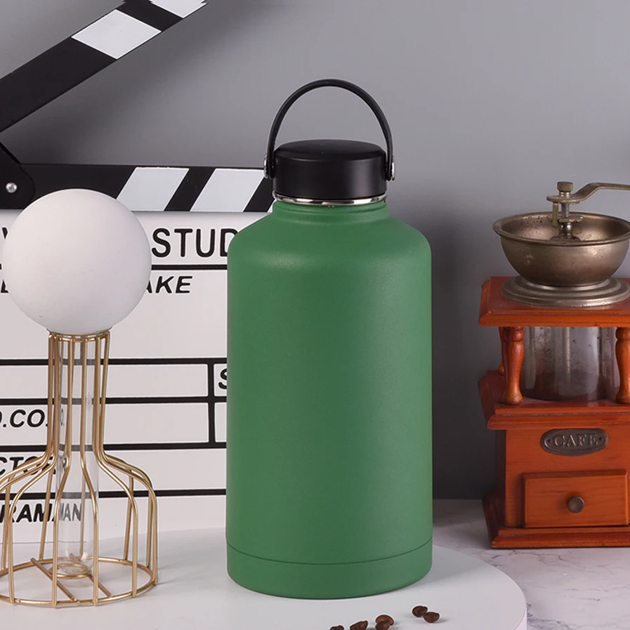 Герметичная Спортивная бутылка для воды с вакуумной изоляцией и двойными стенками, бутылки для воды из нержавеющей стали