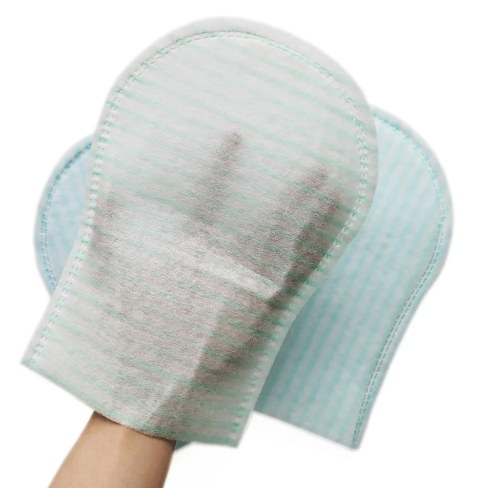 Hot-sale Skin Care Clean Wipes Hypoallergenic And Wash-Free Disposable Mitten-Shaped Pre-soaped Glove Bath Wipes Or Washcloth