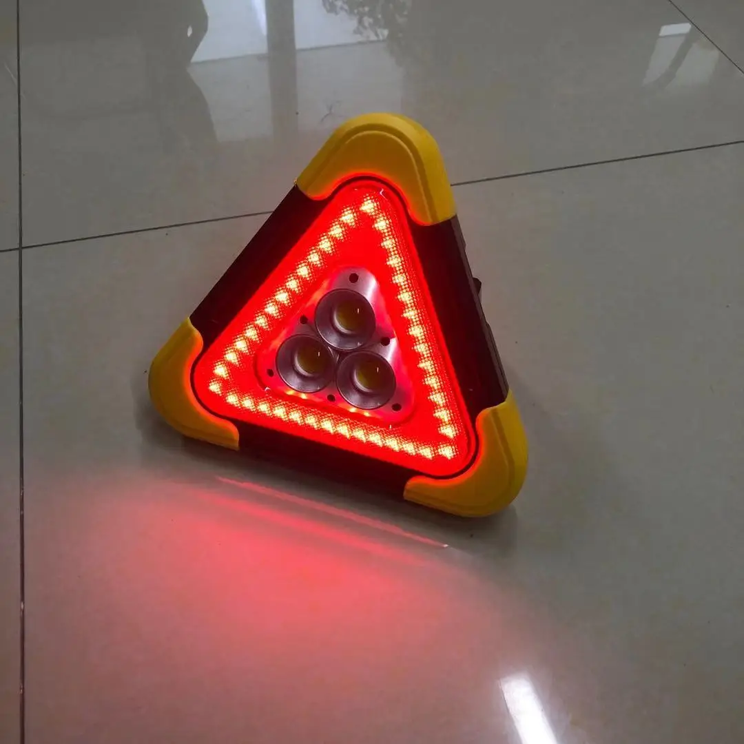 Emergency Parking Safety Solar powered LED Warning Triangle Light Signs, Warning Triangle