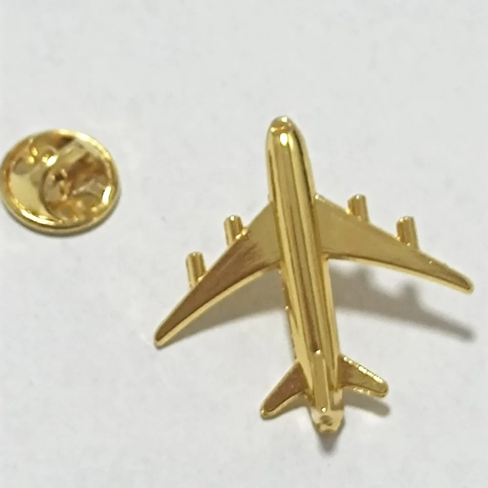Aviation Gifts Garment Decoration Metal Badge Custom Alloy Metal Boeing Airplane Lapel Pin