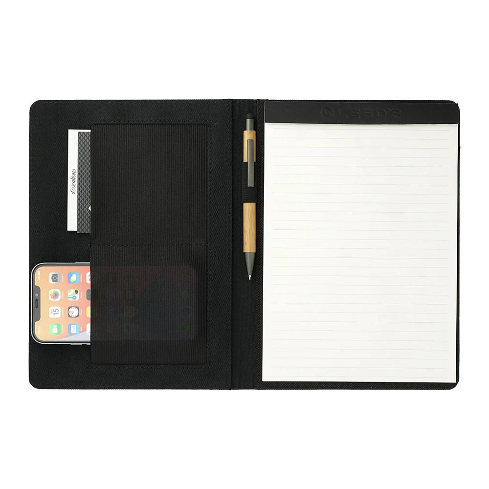 A5 Padfolio Business Portfolio Folder,Junior Size Document Folder Organizer, Padfolio with Interior Pocket and Pen Loop