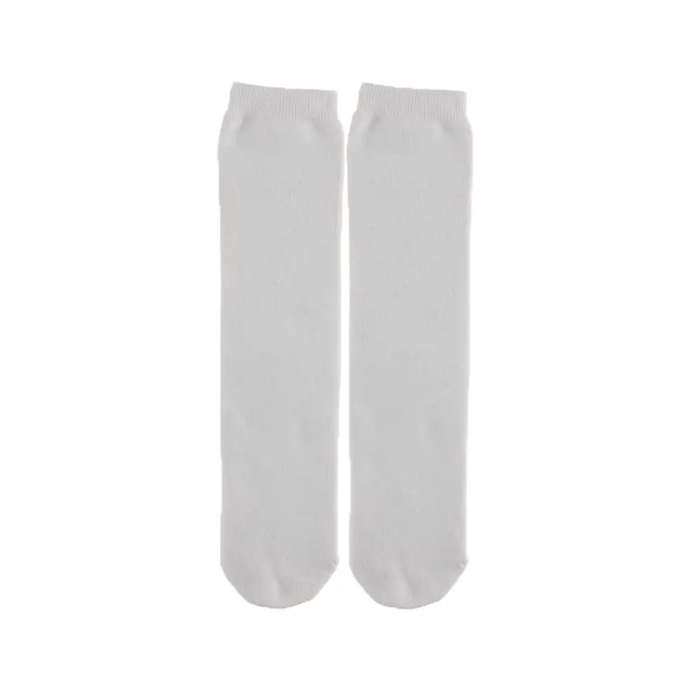 men custom sublimation polyester blank white socks