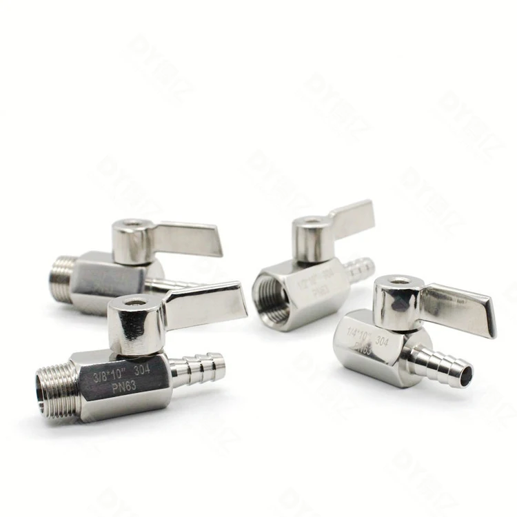 Санитарный Пневматический шаровой клапан DEYI, шаровой мини-клапан