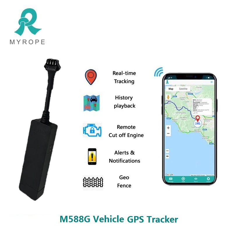 Недорогой Gps-трекер для автомобиля и мотоцикла M558 GSM модуль четыре диапазона: 850/900/1800 МГц 8 В постоянного тока ~