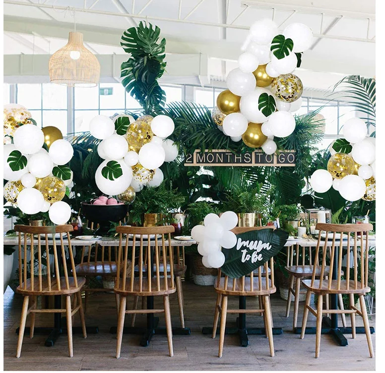 2021 новые продукты зелеными лоза черепаха задней Лист 12 дюймов воздушных шаров свадьбные дня рождения декорированный баллон