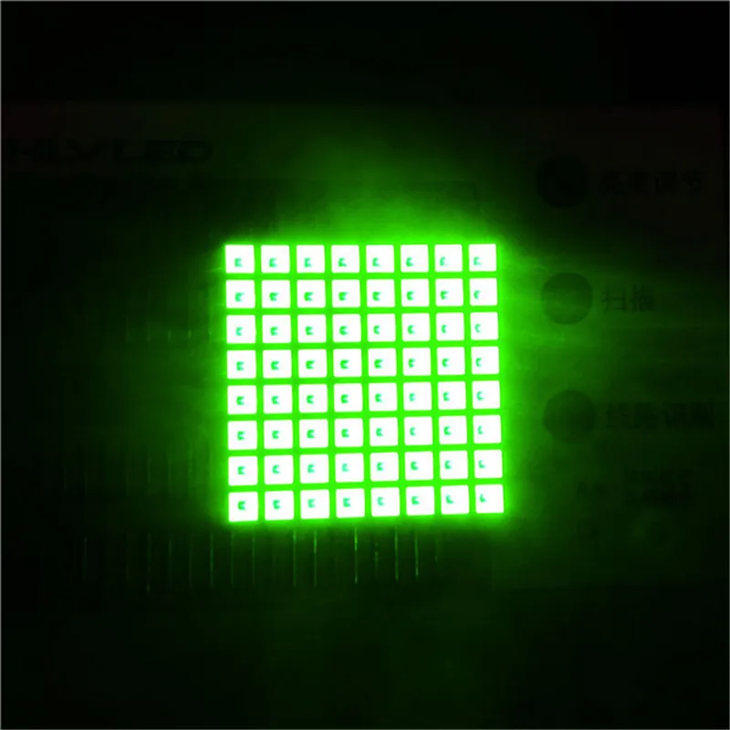 1 2 дюймовая 3 мм RGB 8x8 светодиодная матрица белая квадратная rgb Светодиодная панель 32x32