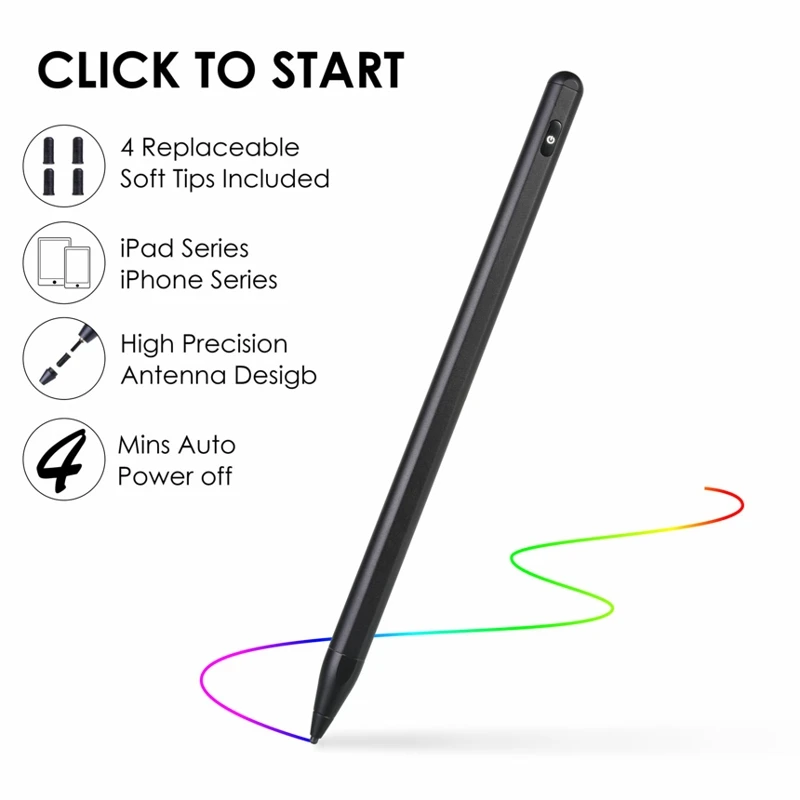  Высокочувствительный активный стилус для iPad pro2 Apple Pencil совместимый с сенсорным экраном IOS и
