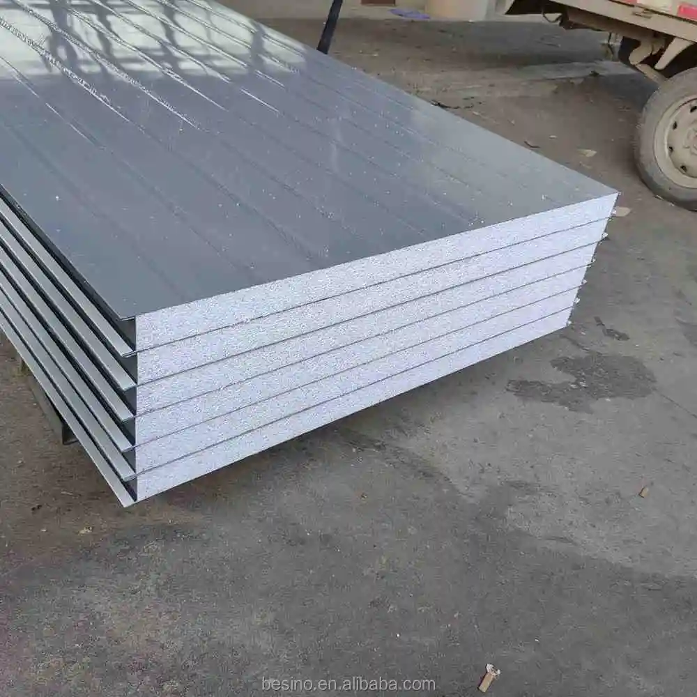 Fireproof Insulated Eps Sandwich Panel Roof Ceiling Corrugated Sheet Eps Galvanized Steel Eps External Form Wall