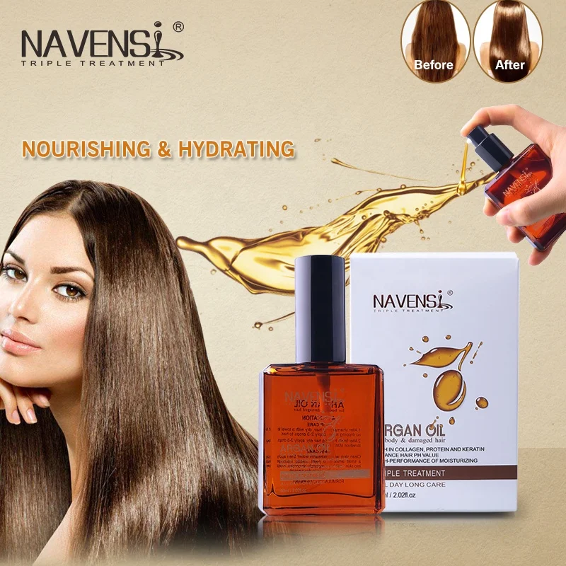 Navensi heat protectant private label hair growth argan oil serum series 30ml from morocco wholesale