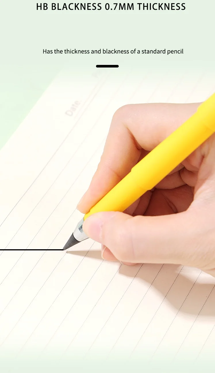 Novelty High Quality plastic Inkless Pencil Eternal Pen School Drawing Pencil