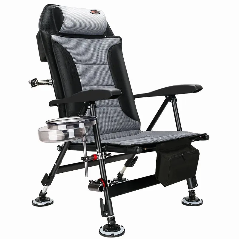 Outdoor Lightweight Folding Portable Adjustable Backrest Recliner Camping Garden Beach Fishing Chairs Picnic Bed Chair