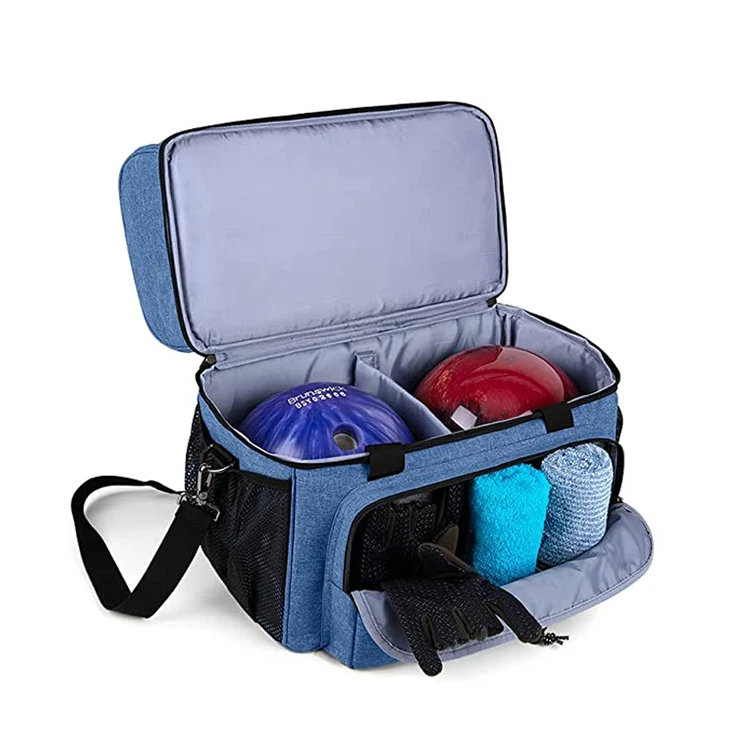 Custom New Design Portable 2 Bowling Ball Bag with
