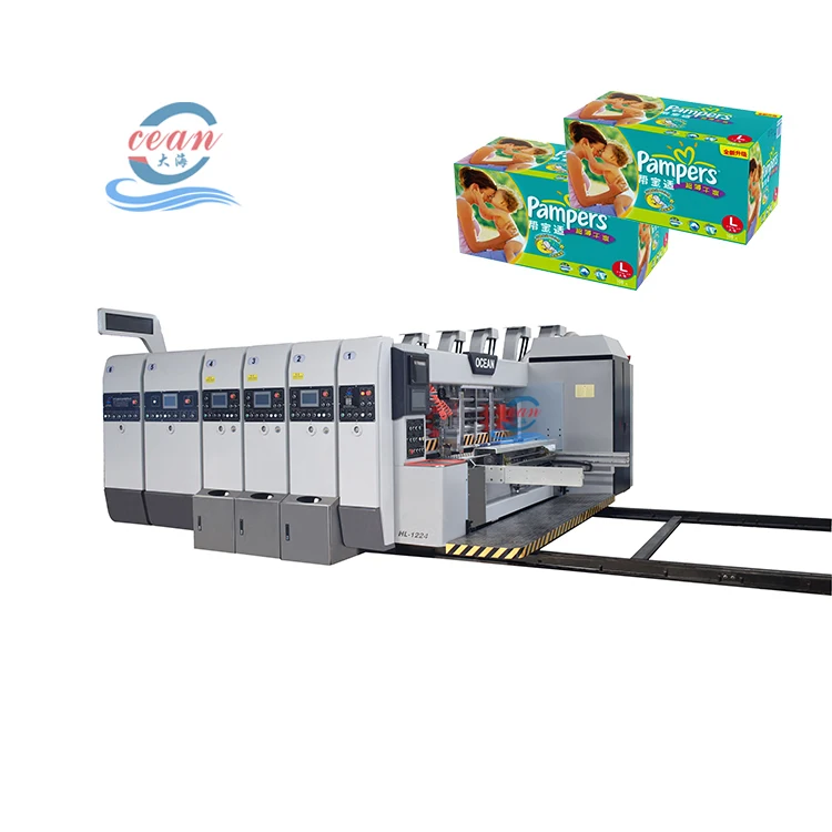 automatic corrugated cardboard carton boxes making packing machine pizza box printing machine