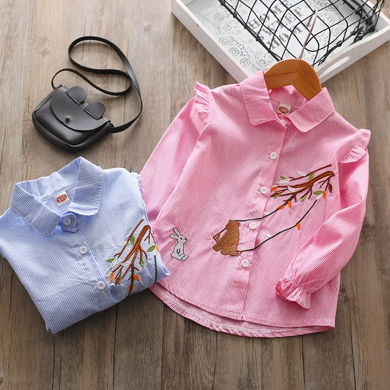 Kids Shirts Longsleeve Sweet T-shirts For Girls Beijing Tshirt Printing From Wholesale Clothing Market