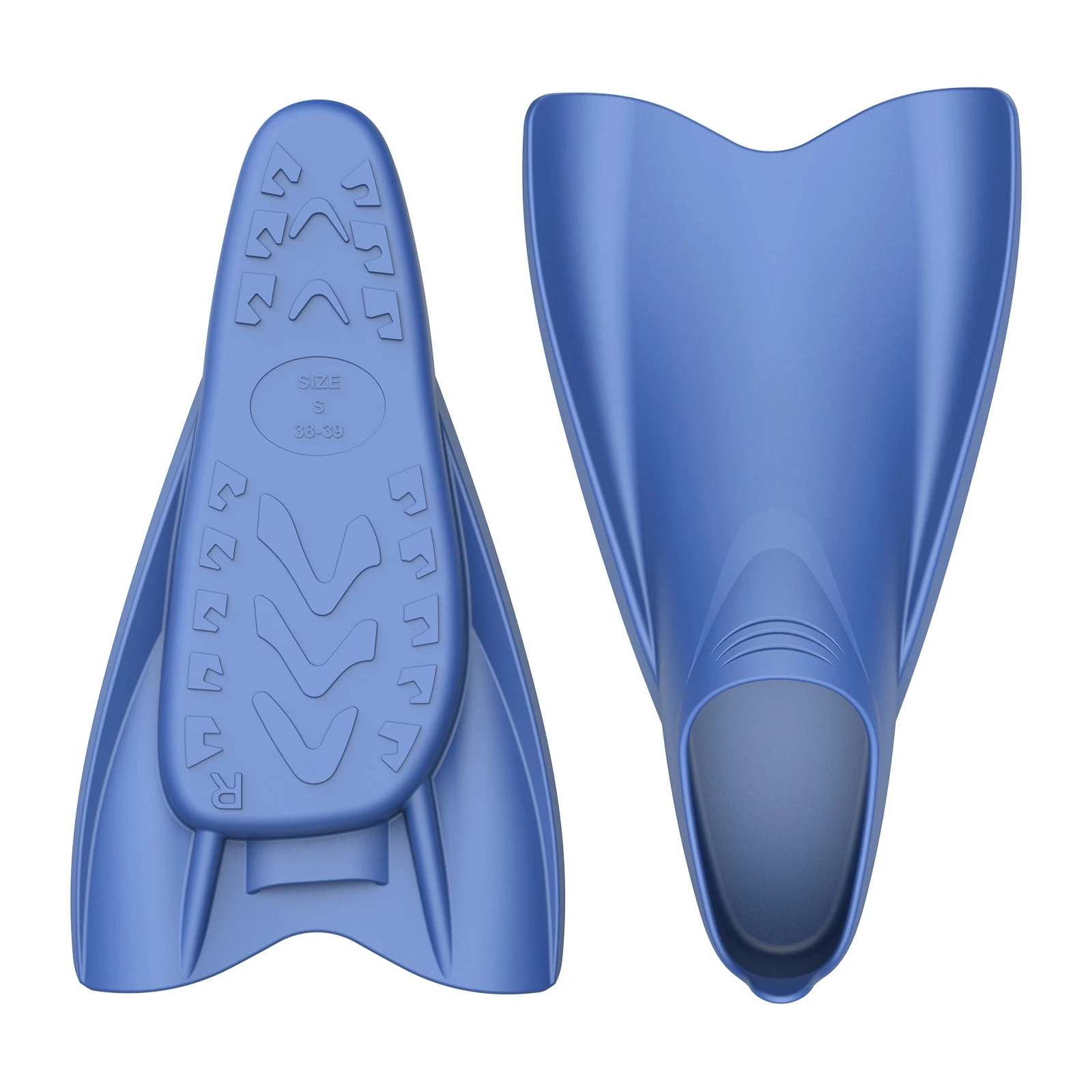 Wholesale Price Short Blade Adults Kids Full size 5XS-XL Training Swimming Fins Diving Snorkel Fins