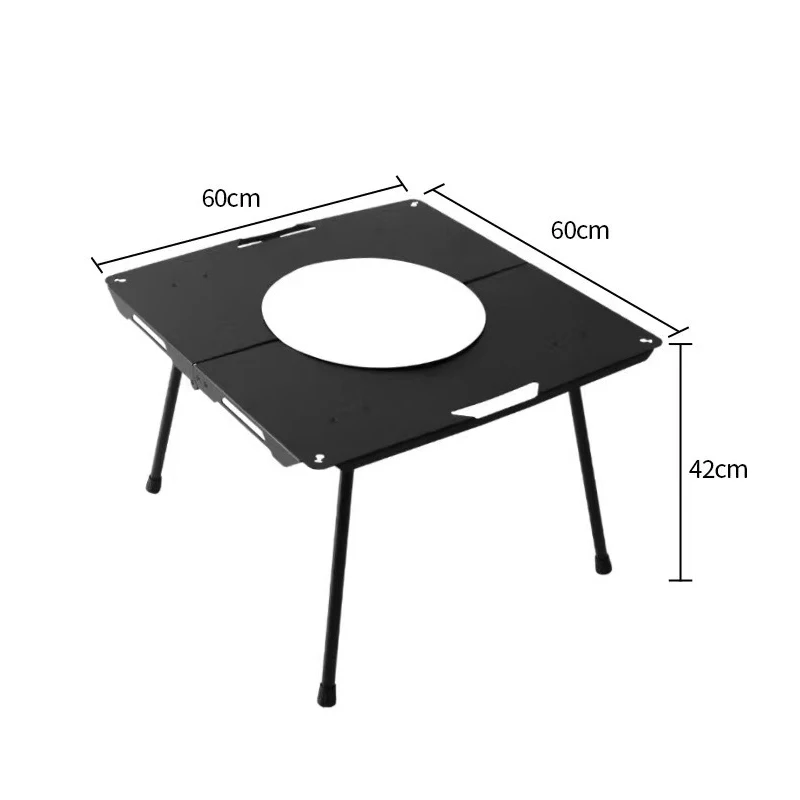 Custom Portable Ultralight Multifunction Foldable Metal Outdoor Folding Bbq Camping Picnic Barbecue Table