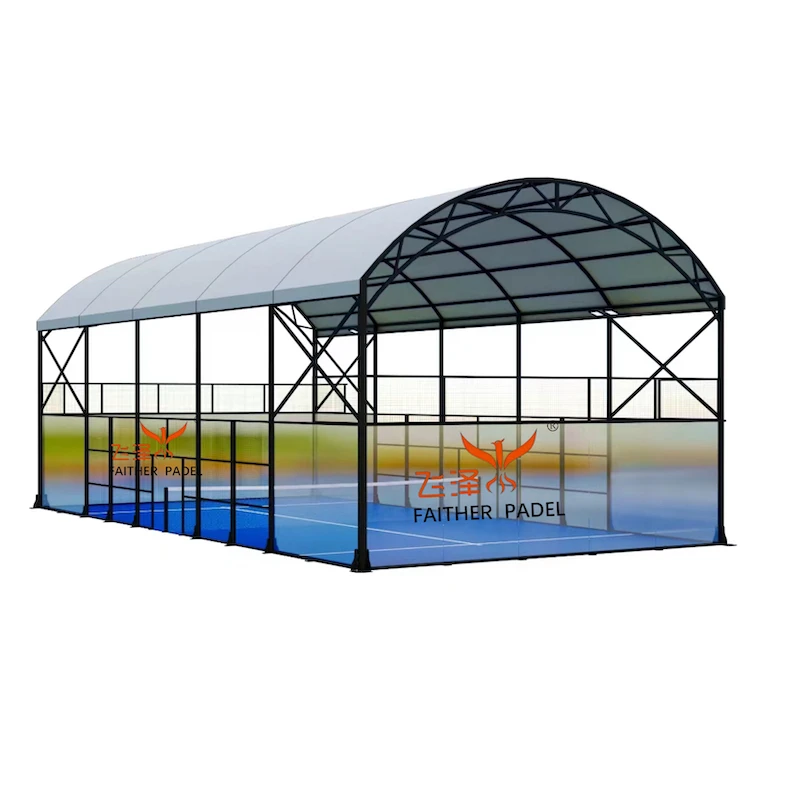 Pioneer Manufacturer in China Specialized on Panoramic Paddle Tennis Padel Courts Futsal Pitches with 10 years Experience