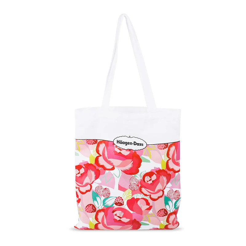 Shopping Leather Handle Logo Trade Show Bags Organic Plain Small Pink Cotton Bag Zip Tote Black Camouflage