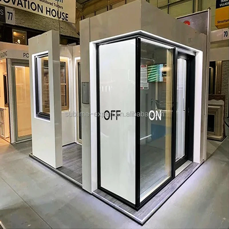 PDLC Smart Film For Glass Door Bathroom Shower Room With Frame Smart Home Switchable Hotel Privacy PDLC Smart Glass Film Door