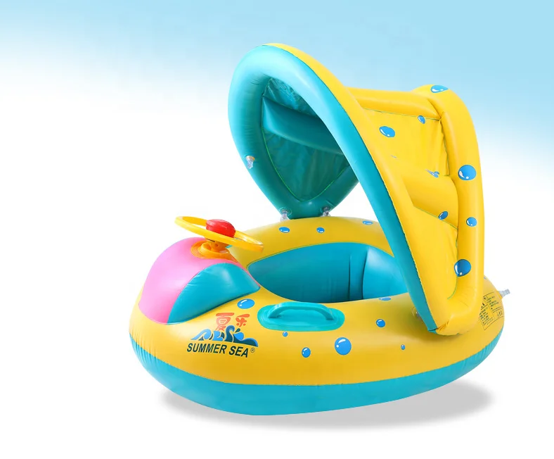 factory supply hot selling good quality ride-on summer swimming multi-function inflatable baby float car