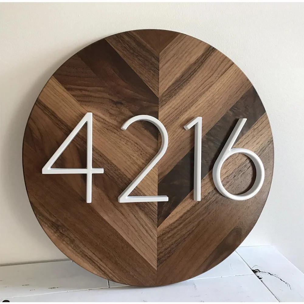 Long Life Well Polished Wall Mounted Non-luminous Metal Casual Printing Color Solid Letters