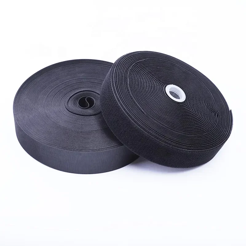 High Quality Customize Ultra Thin Strong Pull Soft Nylon White Black More Colors Tape Fastener Injection Hook And Loop