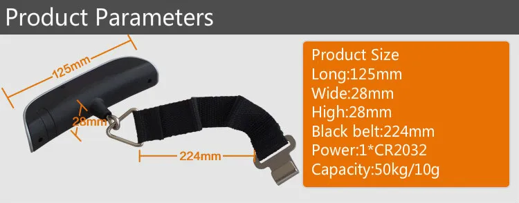 Home Use Ama Hot sell ABS Digital Luggage Weighing Scales 50kg/10g Portable Luggage Scale Weigh Digital