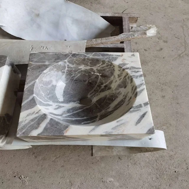 Onyx Sink Vanity With Mirror Wash Hand Basin for hotel Bathroom