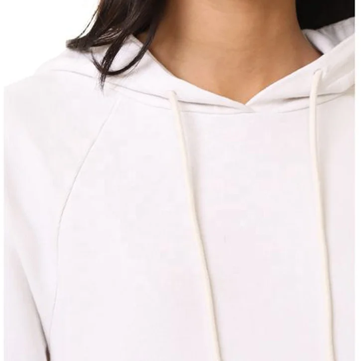 OEM new design women longline hoodie rolled hem oversized hoodie dress