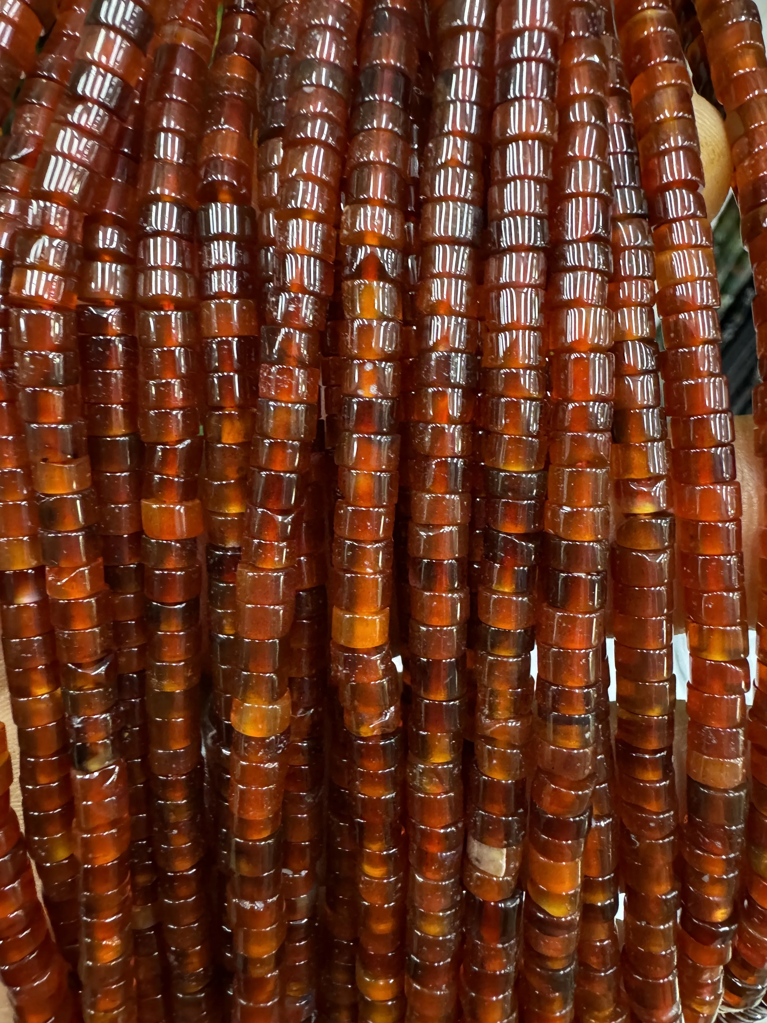 Wholesale 4mm rondelle shape natural amethyst heishi beads gemstone beads DIY For jewelry making