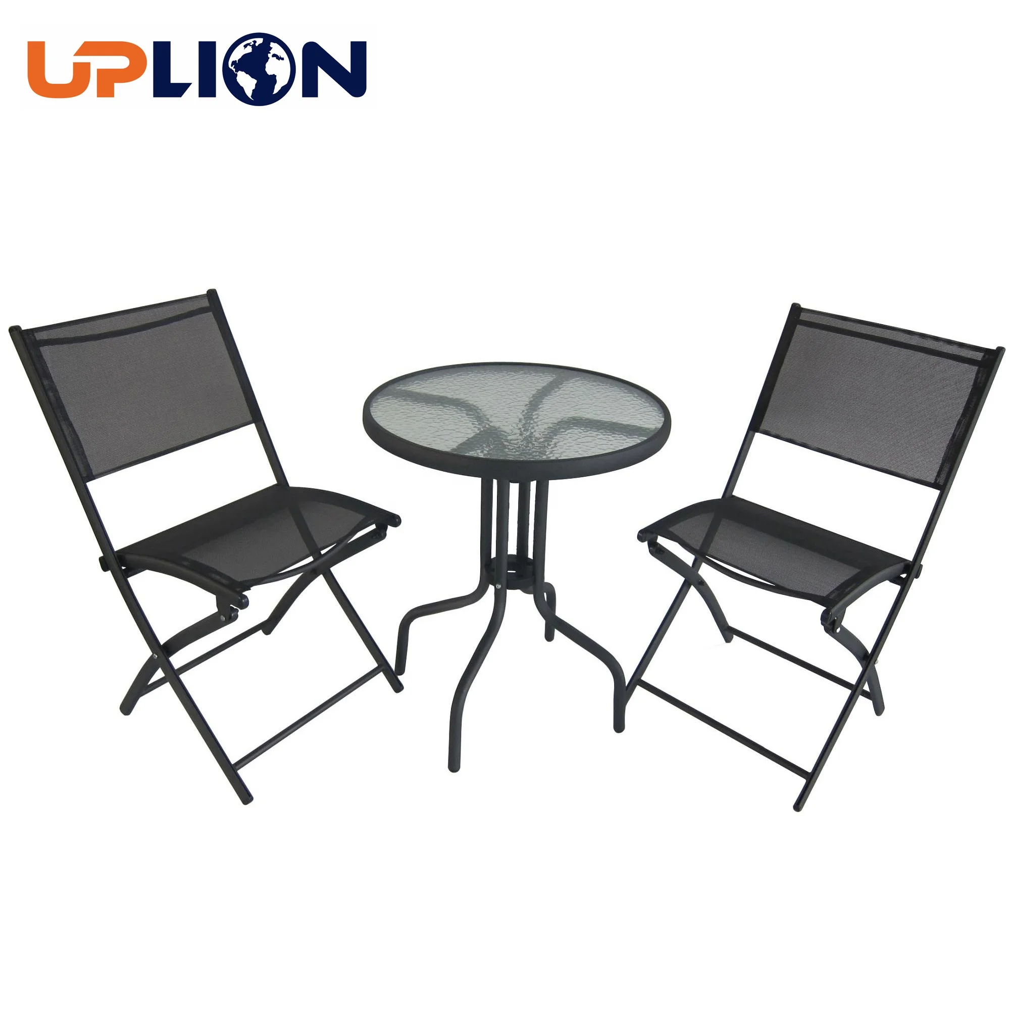 Uplion 3PCS garden furniture set table chair set outdoor patio folding dining table chair set