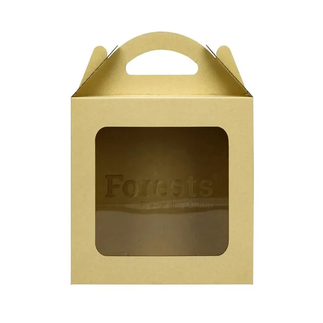 Competitive price biodegradable hard paper food display box with pvc window