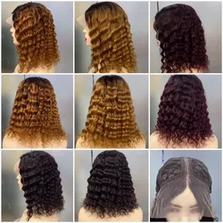Vendor Virgin Raw Indian Human Hair Lace Front Straight Brazilian Natural Wave Short Bob Wigs With Bangs Bob Wigs