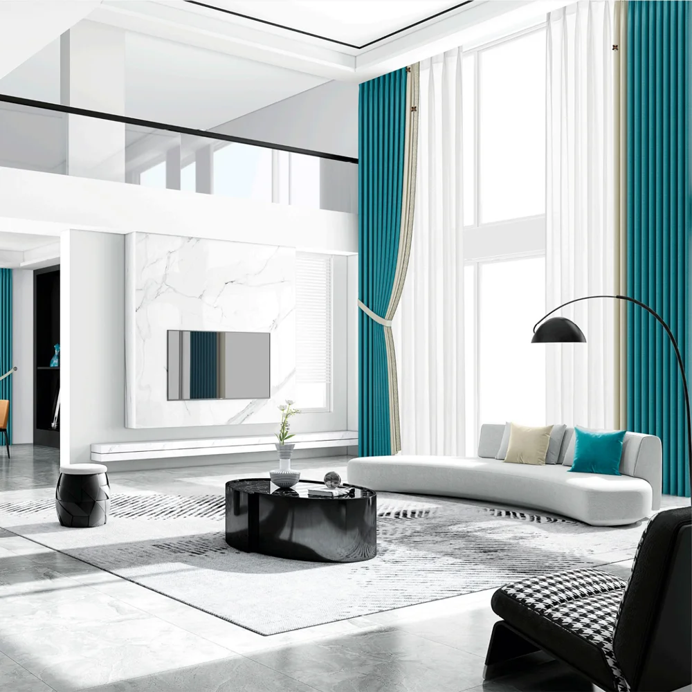 Luxury Elegant Automatic Drapes Curtains