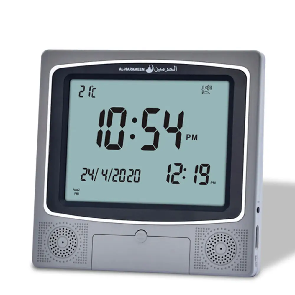 2023 Factory sales Automatic Muslim Prayer Azan Clock, Islamic mosque digital prayer time table clock
