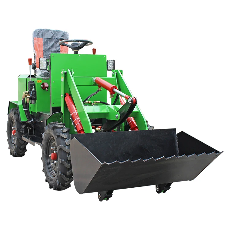 China manufacturer farm tractor mini skid steer loader with bucket