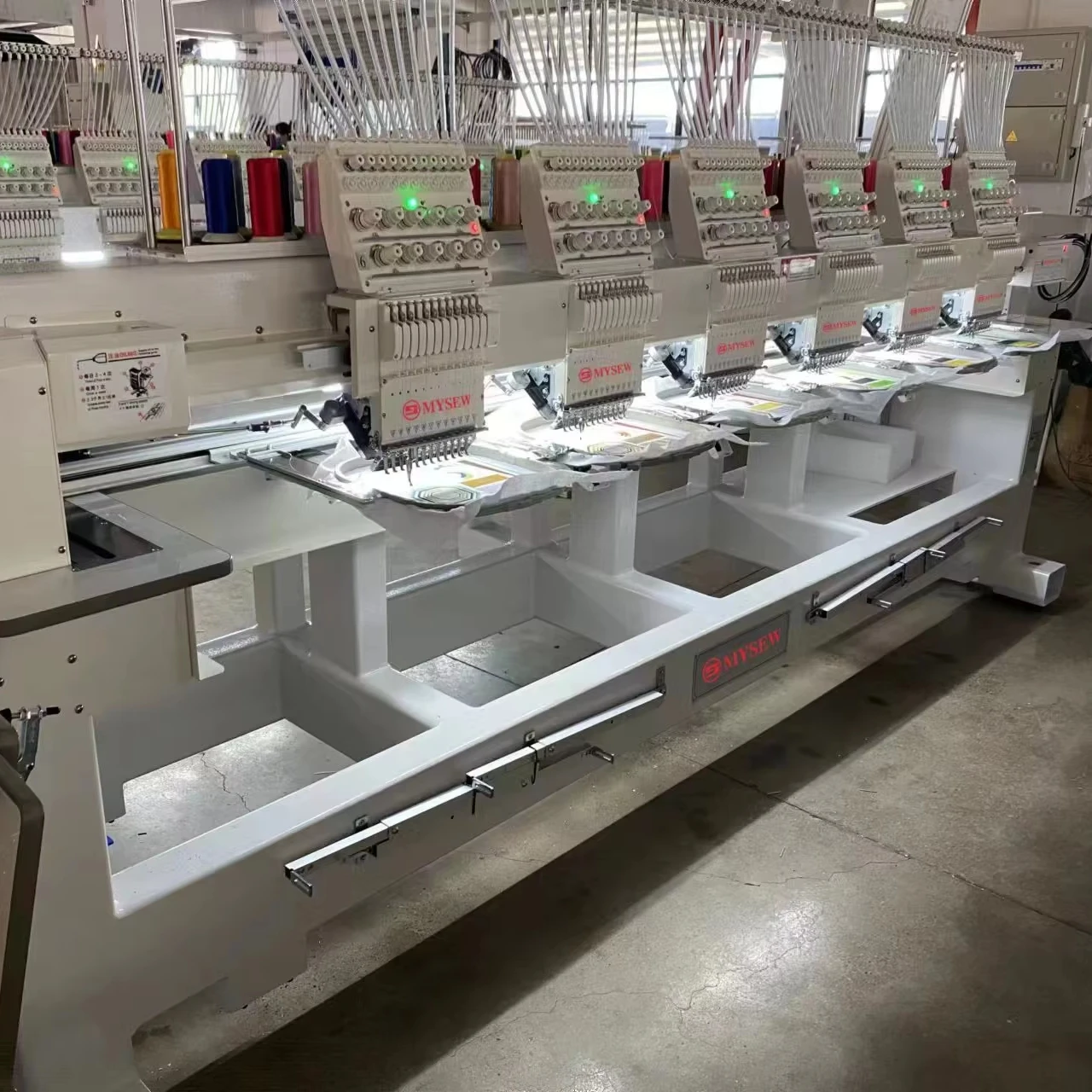 MFGS 1506 15 Needles 6 Head Automatic Industrial Hat T-Shirt Embroidery Machine Computerized For Sale