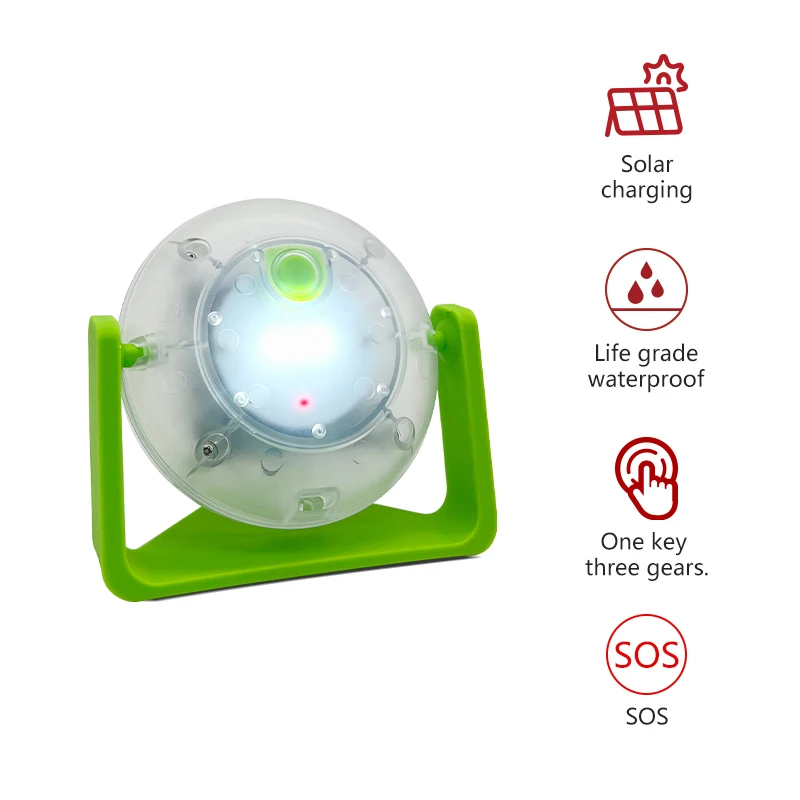 High Lummens Good Quality Obvious Warning Effect Waterproof Solar Reading Light 3.2V 500mA