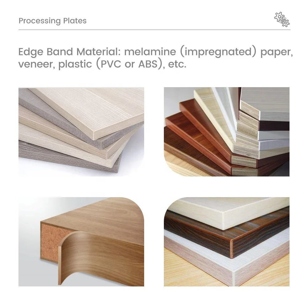 ZICAR maquina de bandas de bordes plywood furniture edgebander trimmer fully automatic edge banding machinery