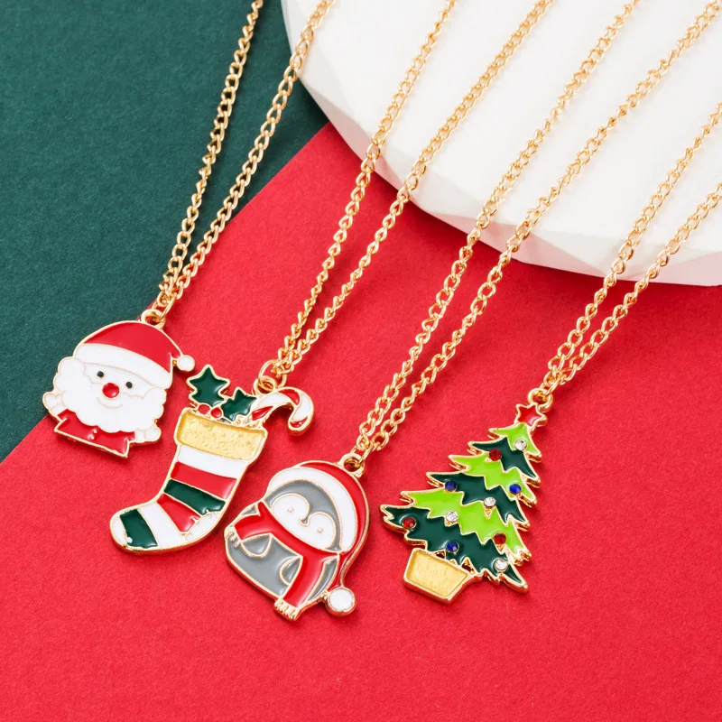 Europe and America The New Christmas necklace Fashion temperament necklace personality wild clavicle chain