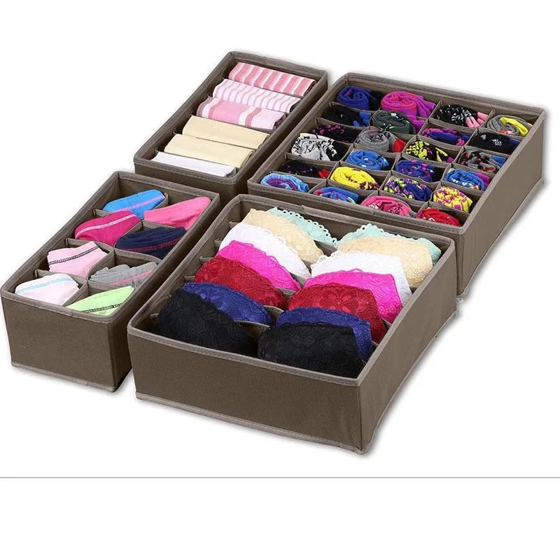 Houseware Closet Underwear Organizer Drawer Divider 4 Set