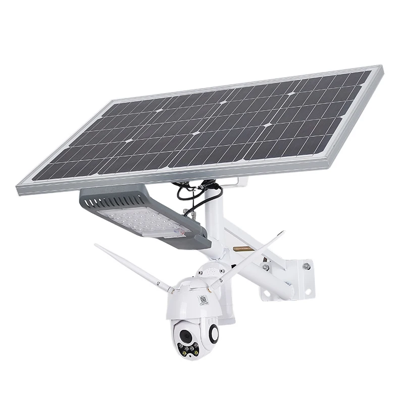 led Light IP65 waterproof 80w 100w 120W 140W led solar street light with Camera Monitor for garden Lighting