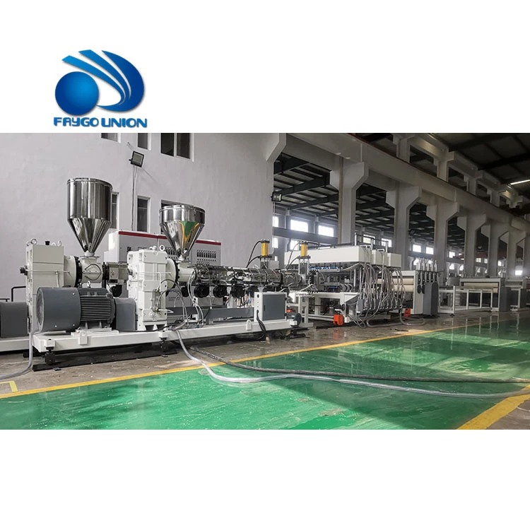 Faygo union corrugated plastic PP sheet making machine extrusion line