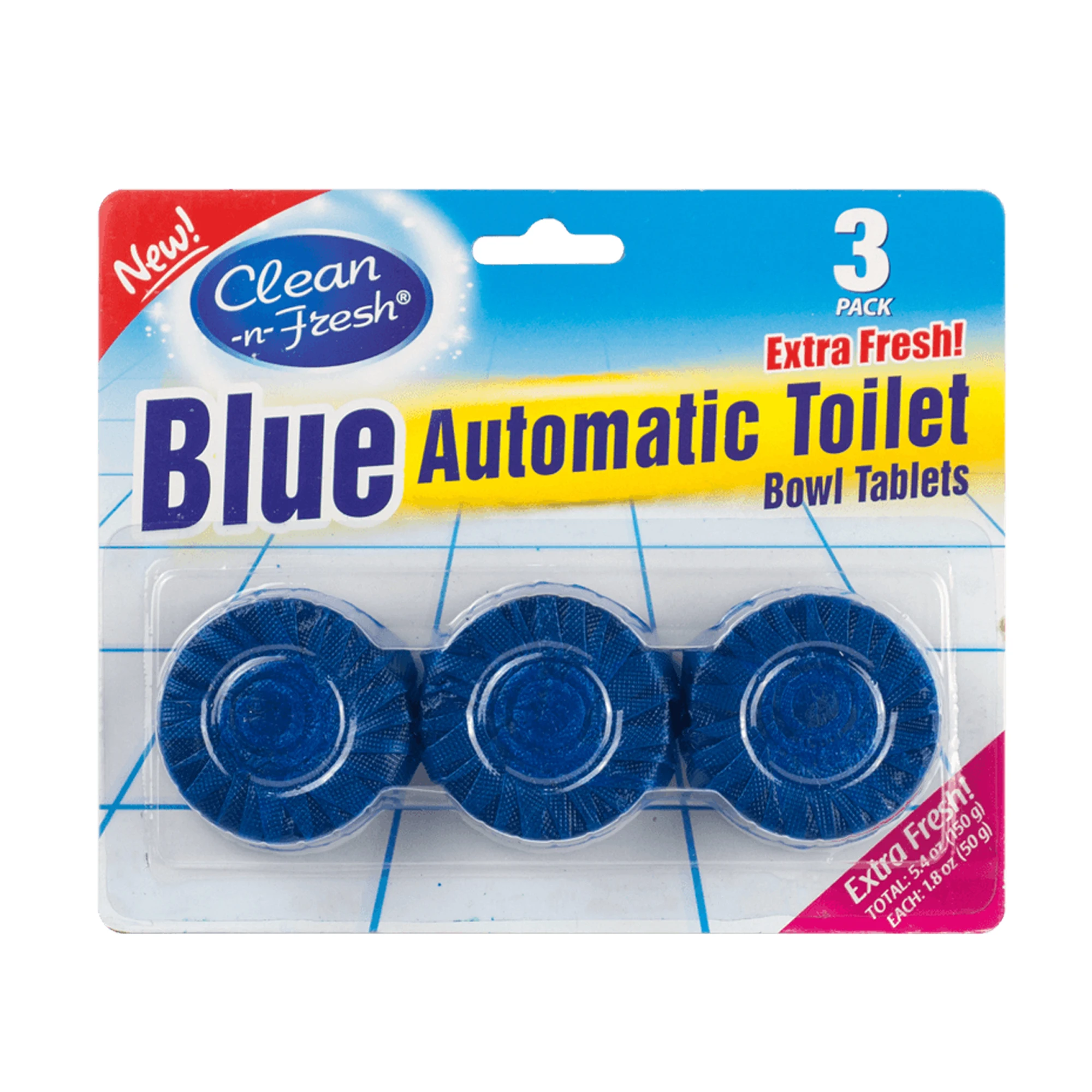 8pk Certificate Toilet Bowl Cleaner Block Automatic Toilet Deodorizer Toilet Tablet Blue Block