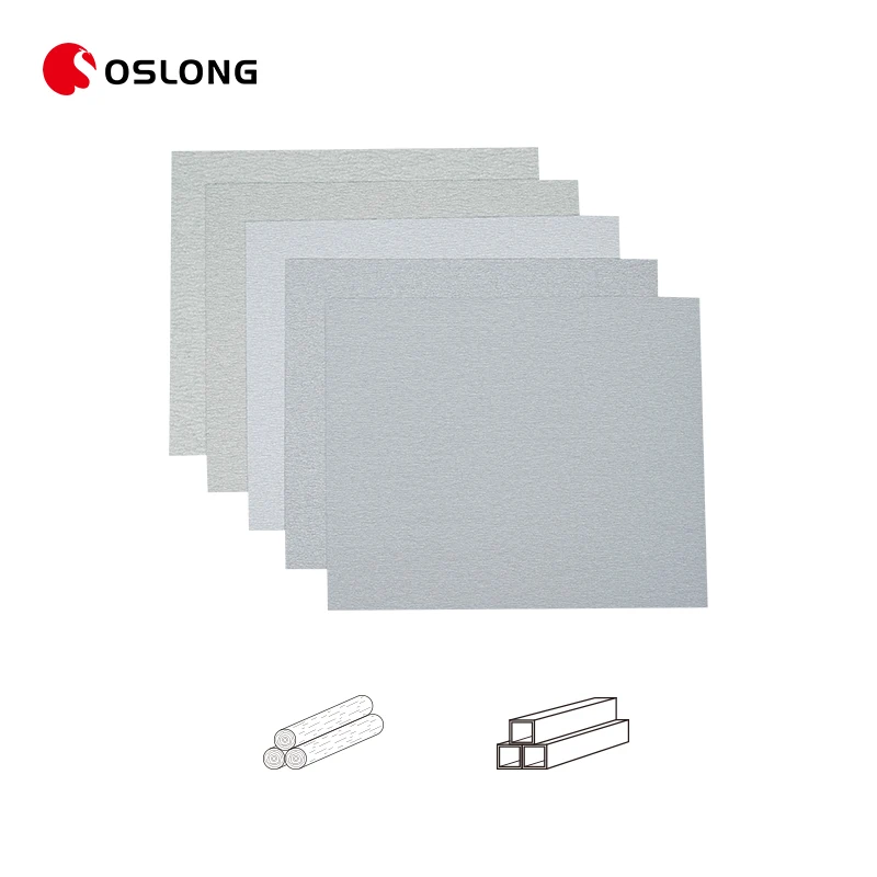 Оптовая продажа белая Подложка для латексной бумаги 230*280 мм из оксида алюминия шлифовальные листы деревянной шлифовальной