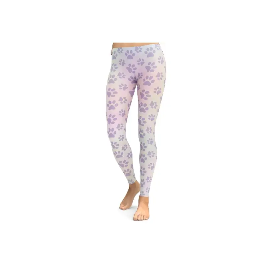 Wholesale Fitness Tights OEM Running Gym Wear Sublimation Kids Colorful Yoga Leggings
